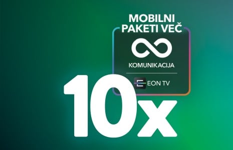 Nagrada 10 x MOBILNI PAKET NAJVEČ