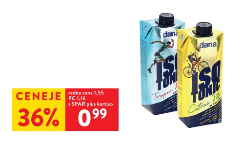 NAPITEK ISOTONIC - 36% ceneje s SPAR plus kartico