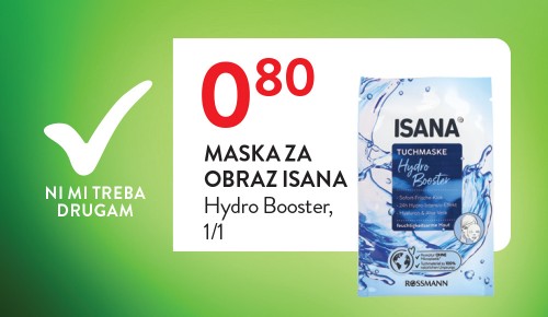 ISANA MASKA ZA OBRAZ, Hydro Booster, 1/1