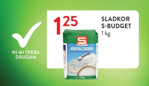 S-BUDGET SLADKOR, 1 kg