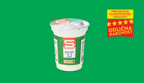 S-BUDGET NAVADNI JOGURT 3,2 % m. m., 180 g