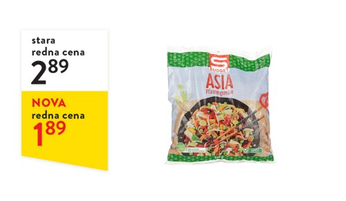 S-BUDGET ZELENJAVA ASIA MIX 750 G ZAMRZNJENO