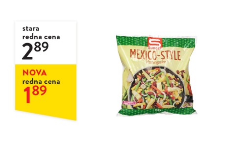 S-BUDGET ZELENJAVNA MEŠANICA 750 G MEXICO STYLE