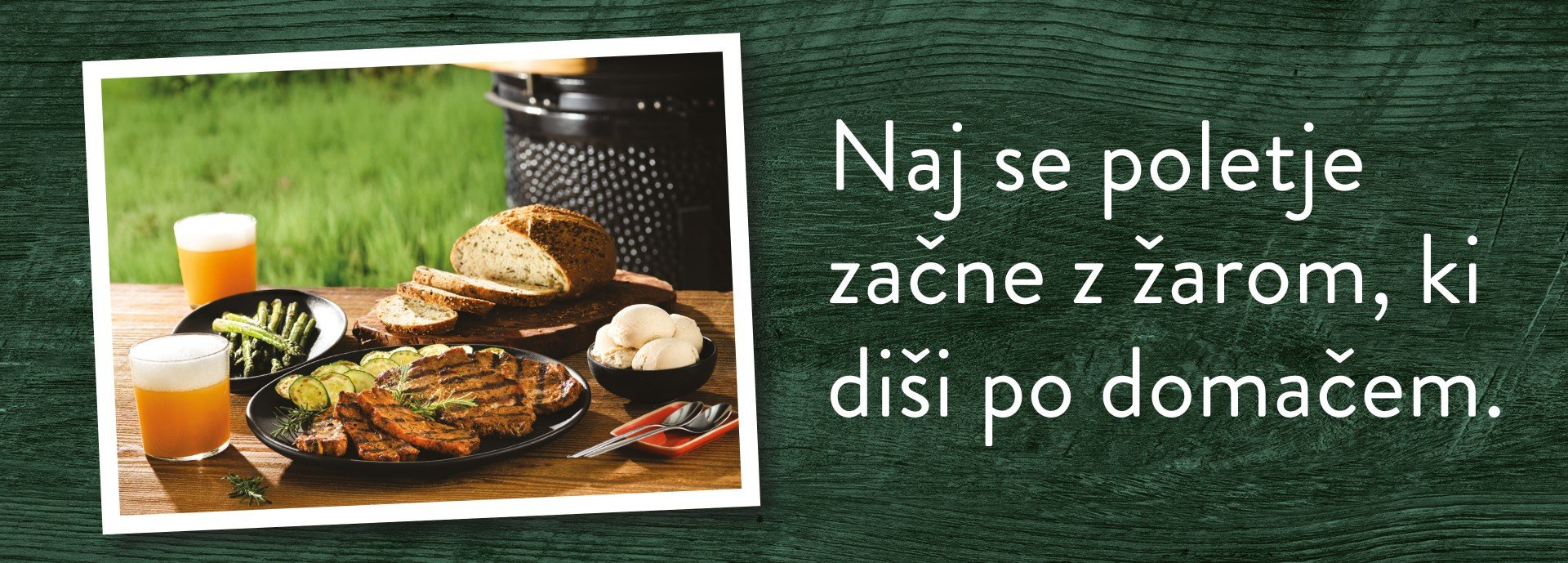 Naj se poletje začne z žarom, ki diši po domačem Žar dobrote ob pivu in kruhu na podlagi zelenih desk