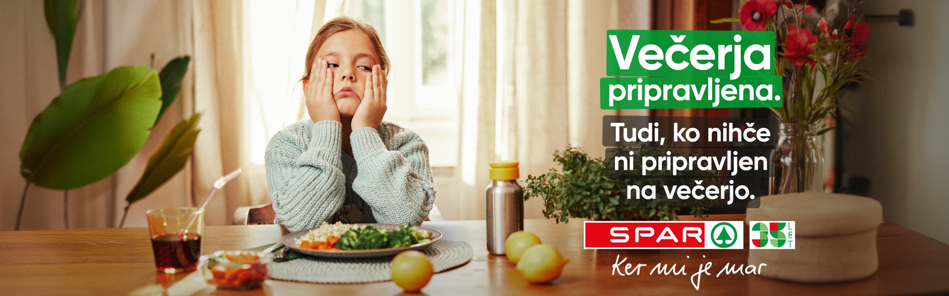 Večerja pripravljena. Tudi, ko nihče ni pripravljen na večerjo.