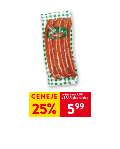 KRAINERJEVA KLOBASA S SIROM pakirano, Franz Krainer, 500 g