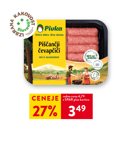 PIŠČANČJI ČEVAPČIČI IK pakirano, Pivka, 400 g