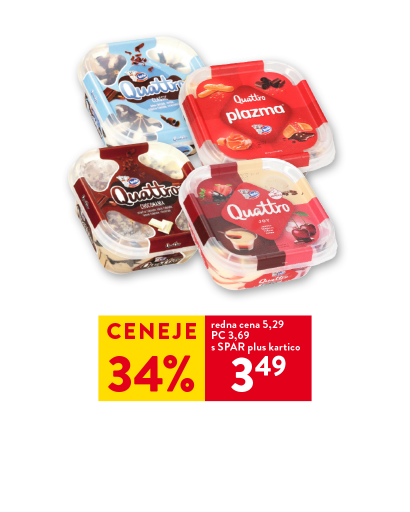 SLADOLED QUATTRO classic ali chocomania, 900 ml, plazma ali joy, 800 ml