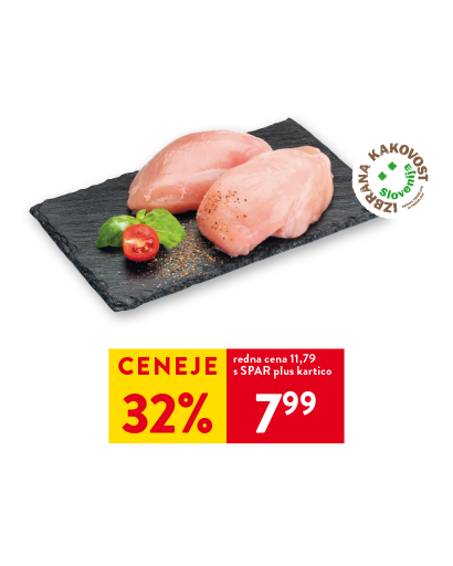SLOVENSKI PIŠČANČJI FILE IK postrežno, 1 kg