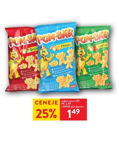 KROMPIRJEV PRIGRIZEK - 25 % ceneje s SPAR plus kartico