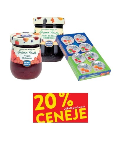 DŽEM - 20 % ceneje s SPAR plus kartico