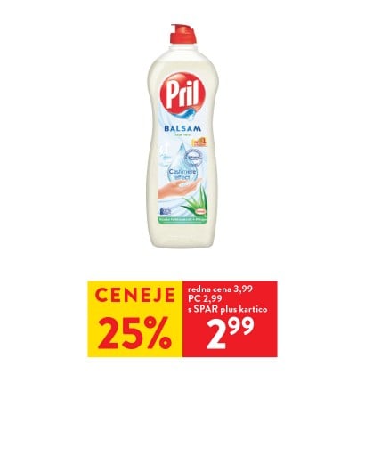 DETERGENT PRIL - 25 % ceneje s SPAR plus kartico