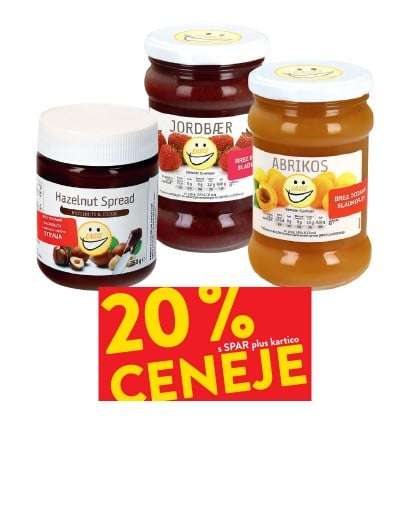 Džem Easis- 20 % ceneje s SPAR plus kartico