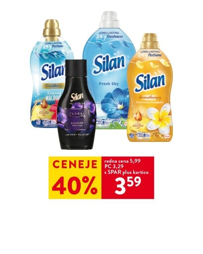 MEHČALEC SILAN - 40 % ceneje s SPAR Plus kartico