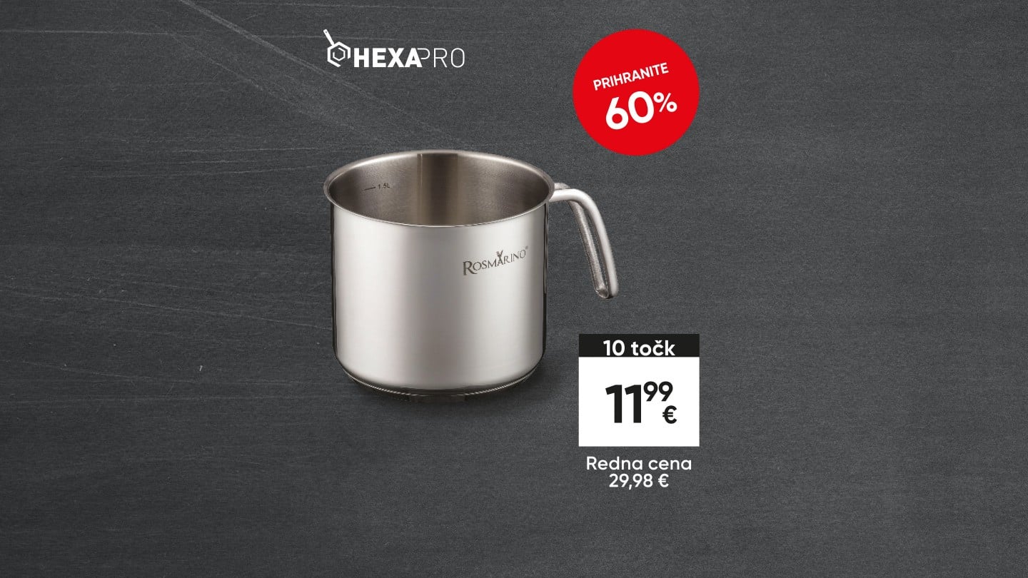 Lonec za mleko HEXAPRO, 1.5 l