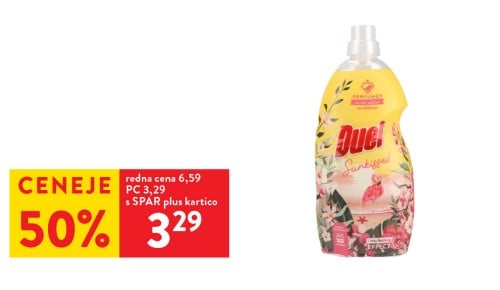 MEHČALEC DUEL- 50% ceneje s SPAR plus kartico