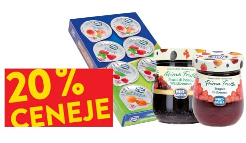 DŽEMI MENZ & GASSER - 20% ceneje s SPAR plus kartico