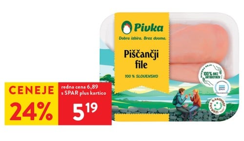 PIŠČANČJI FILE IK - 24% ceneje s SPAR plus kartico