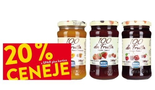 SADNI NAMAZ MENZ & GASSER- 20% ceneje s SPAR plus kartico
