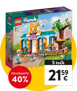 Mačji hotel LEGO® Friends - 40 % prihranka s SPAR plus kartico