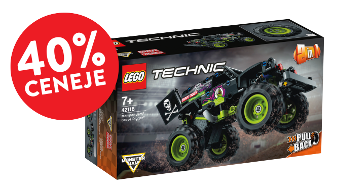 40 % ceneje MONSTER JAM™ GRAVE DIGGER™ LEGO® Technic