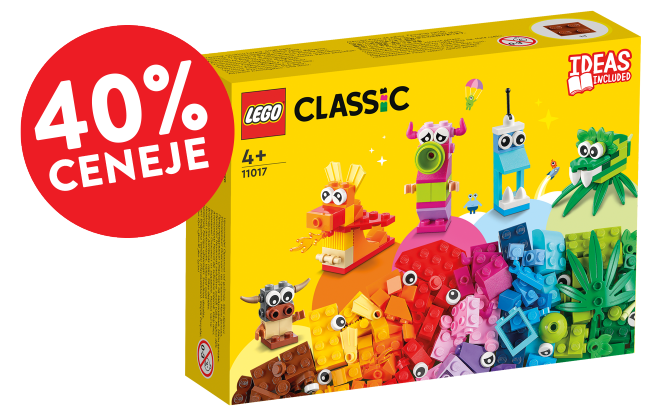 40 % ceneje USTVARJALNE POŠASTI LEGO® Classic