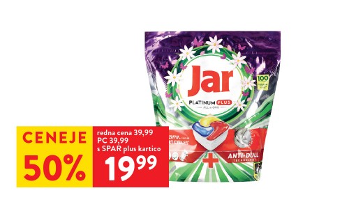 KAPSULE JAR - s SPAR plus kartico 50% ceneje KAPSULE JAR - s SPAR plus kartico 50% ceneje