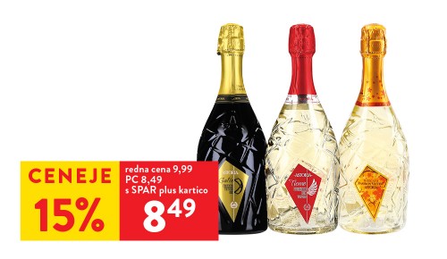PENEČE VINO ASTORIA, Galie Treviso, Tiemo ali Moscato, 0.75 l - 15 % ceneje s SPAR plus kartico
