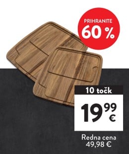 2-delni set lesenih servirnih desk Rosmarino Elite