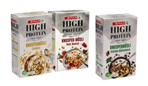 SPAR HIGH PROTEIN hrustljavi müsli, več vrst