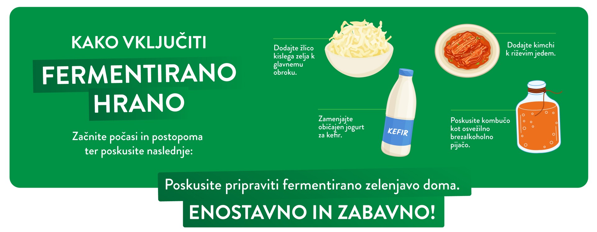 Kako vključiti fermentirano hrano