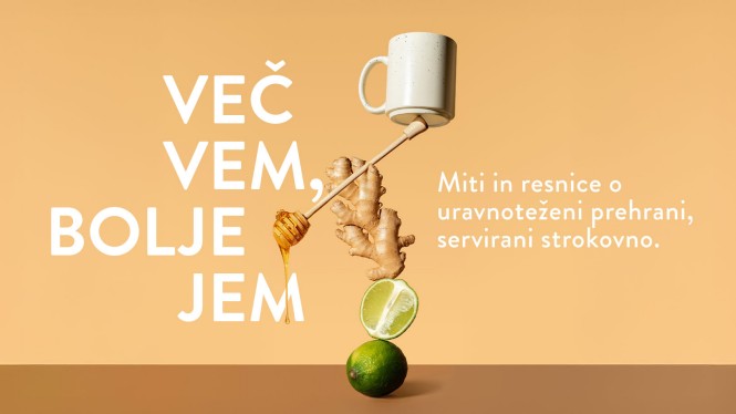 Limete, ingver in med na oranžni podlagi
