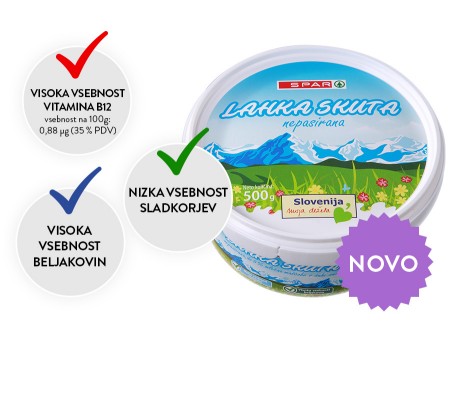 Spar nepasirana skuta 500g