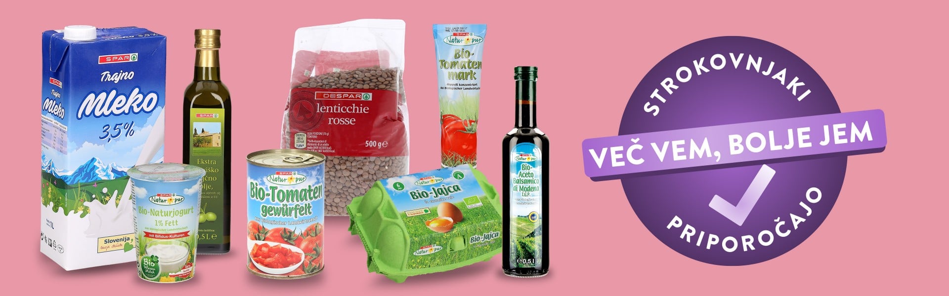 VEČ VEM, BOLJE JEM - Strokovnjaki priporočajo