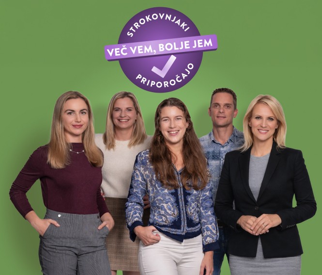 Več vem, bolje jem - strokovnjaki priporocajo + badge