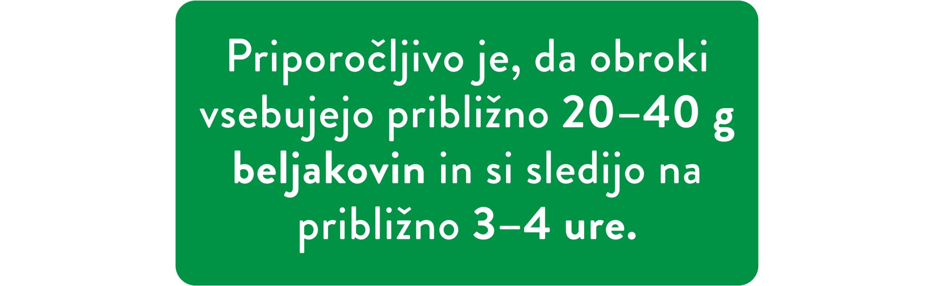 Več vem o športu in beljakovinah, bolje jem - priporočilo