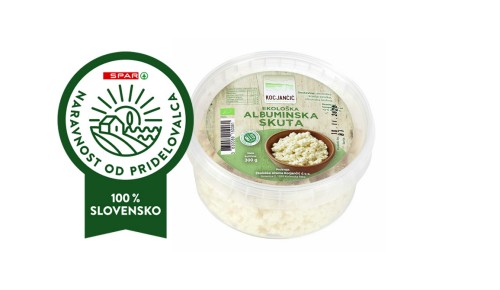BIO ALBUMINSKA SKUTA, EKOLOŠKA SIRARNA KOCJANČIČ, 300G