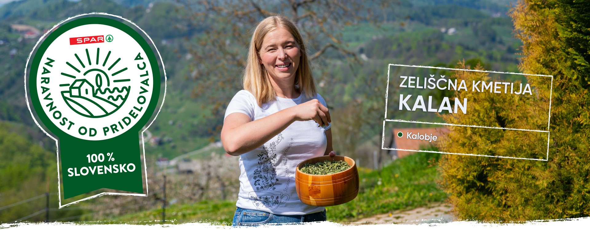 Zeliščna kmetija Kalan z izdelki v domačem okolju
