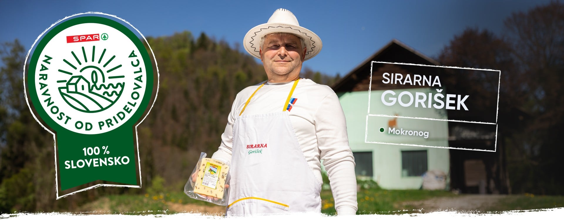 Sirarna Gorišek z izdelki v domačem okolju