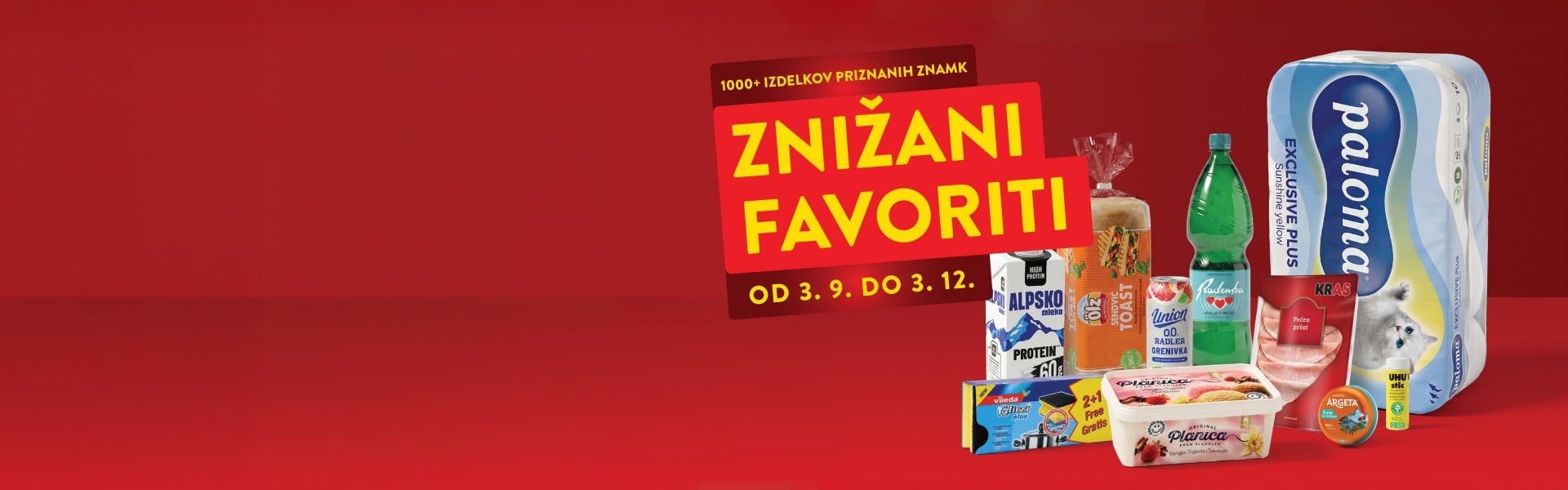Nakupovanje je lažje, ko veš, da te najljubši izdelki čakajo po ugodnejših cenah. 🛒

V Sparu prišparaš z Znižanimi favoriti. Več kot 1.000 izdelkov priznanih blagovnih znamk lahko s SPAR plus kartico kupuješ po znižanih cenah vse do 3. decembra 2026.

Poišči oznako Znižani favoriti in prihrani pri svojih vsakodnevnih nakupih 👉 https://bit.ly/4j6numf