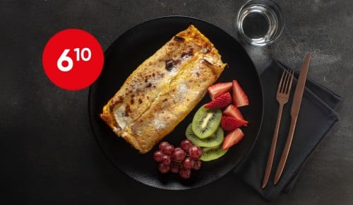 Palačinki, 200g sadja  