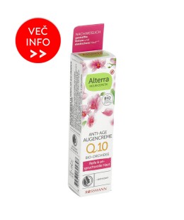 ALTERRA anti-age krema za okrog oči, bio orhideja