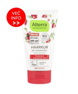 ALTERRA maska za lase, bio granatno jabolko