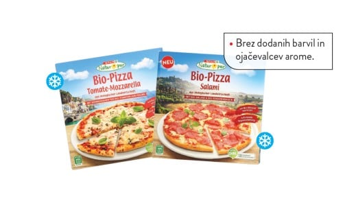 SPAR NATUR*PUR BIO PIZZA zamrznjeno, dva okusa,  325 g ali 329 g