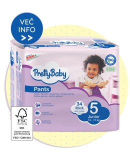 PRETTY BABY hlačne plenice št. 5