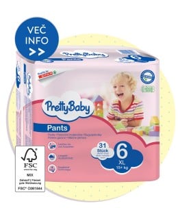 PRETTY BABY hlačne plenice XL št. 6