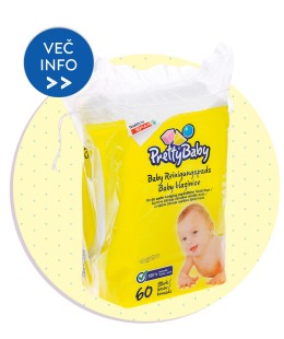 PRETTY BABY blazinice za čiščenje občutljive otroške kože