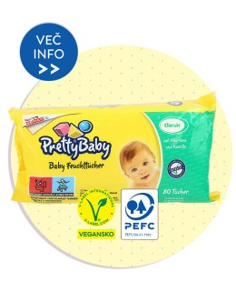 PRETTY BABY vlažilni robčki sensitive