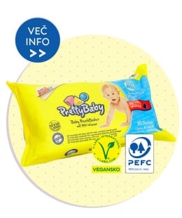PRETTY BABY vlažilni robčki z 99 % vode