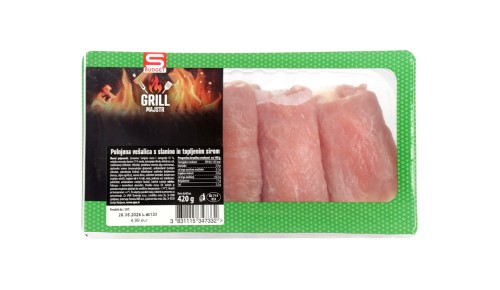 S-BUDGET polnjena vešalica sir slanina 420g Panvita